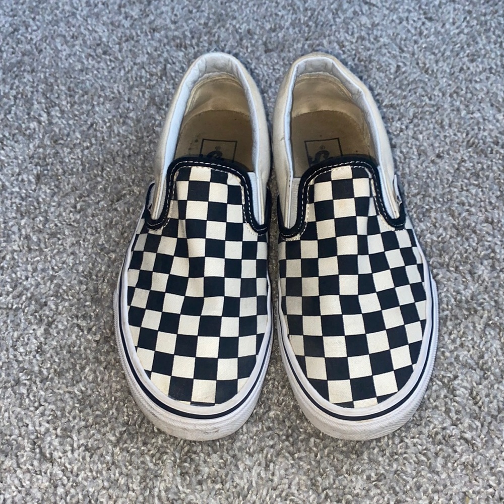 Black and white checkered vans